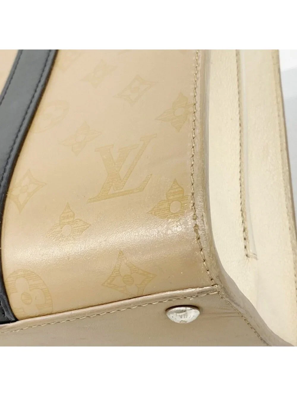 Louis Vuitton Handbag Monogram Veri Tote MM Sesame